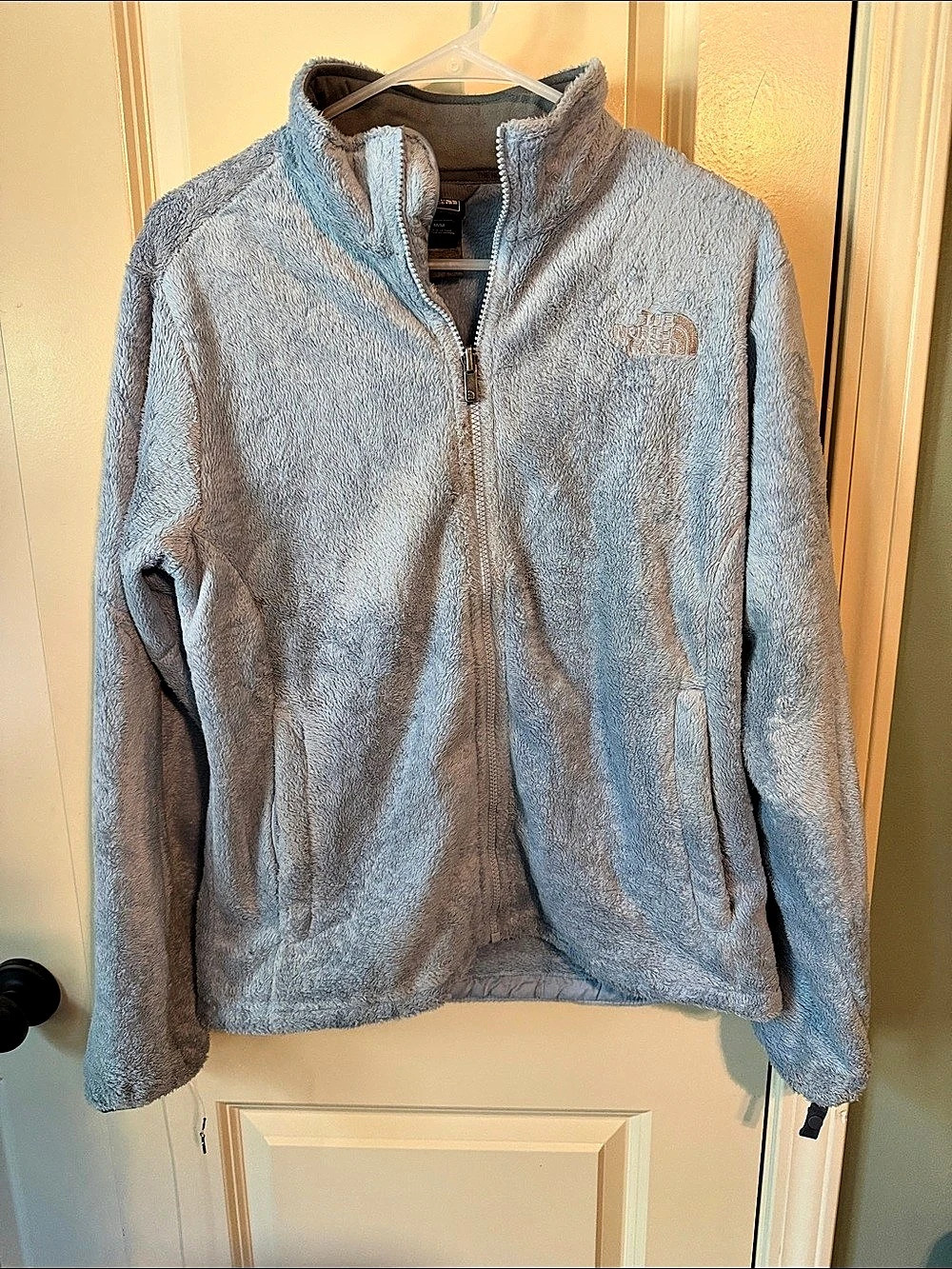 The North Face Osito Fuzzy Fleece Jacket Women's Blue Size Medium